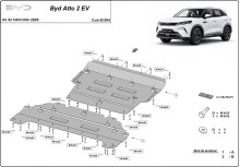Plieninė variklio apsauga BYD Atto 2 (2025-2026)