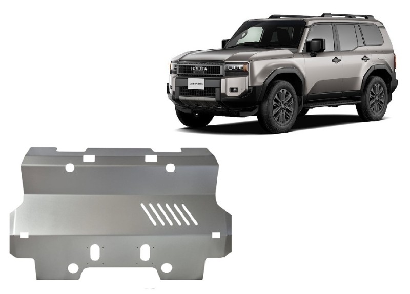 Aliumininė radiatoriaus apsauga Toyota Land Cruiser 250 (2024-2026)