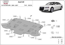 Plieninė pavarų dėžės apsauga Audi A8 (2010-2017)