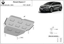 Plieninė variklio apsauga Renault Espace 5 (2015-2026)