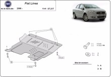 Plieninė variklio apsauga Fiat Linea (2007-2018)