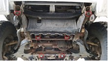 Plieninė pavarų dėžės apsauga Mitsubishi Pajero 3 (V60, V70) (1999-2007)