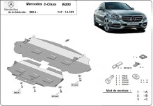 Plieninė variklio apsauga Mercedes C-Class W205 (2014-2021)