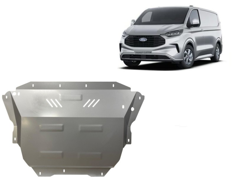 Plieninė cinkuota variklio apsauga Ford Tourneo Custom PHEV (2023-2026)
