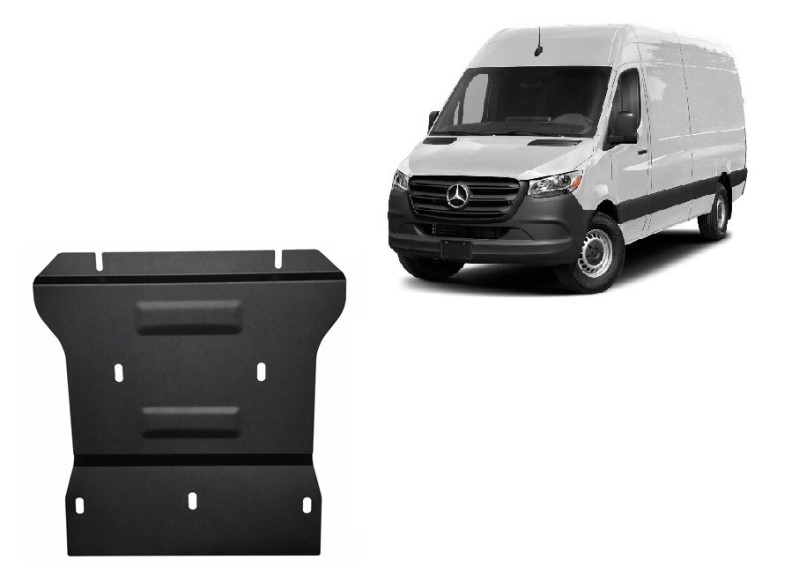 Plieninė pavarų dėžės apsauga Mercedes Sprinter 4x4 (2024-2026)
