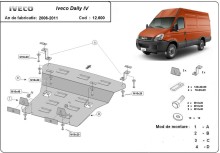 Plieninė variklio apsauga Iveco Daily 4 (2006-2011)