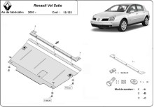 Plieninė variklio apsauga Renault Vels Satis (2001-2009)
