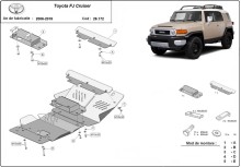 Plieninė variklio apsauga Toyota Fj Cruiser (2006-2018)