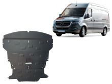 Plieninė variklio apsauga Mercedes Sprinter-FWD (2018-2026)