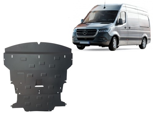 Plieninė variklio apsauga Mercedes Sprinter-FWD (2018-2026) Plieninė variklio apsauga Mercedes Sprinter-FWD (2018-2026)