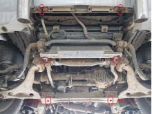 Plieninė variklio apsauga Mitsubishi Pajero 3 (V60, V70) Vers 2.0 (1999-2007)