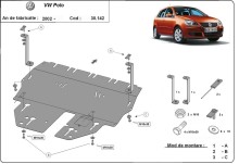 Plieninė variklio apsauga VW Polo benzinas (2003-2009)