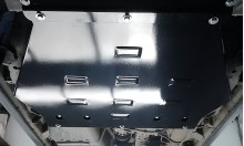 Plieninė pavarų dėžės apsauga Mitsubishi Pajero 4 (V80, V90) (2007-2021)