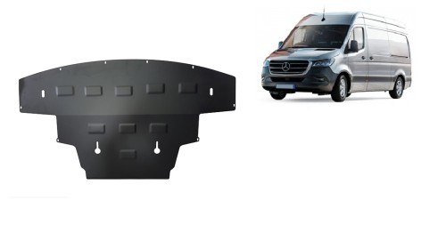 Plieninė variklio apsauga Mercedes Sprinter-RWD (2018-2026) Plieninė variklio apsauga Mercedes Sprinter-RWD (2018-2026)