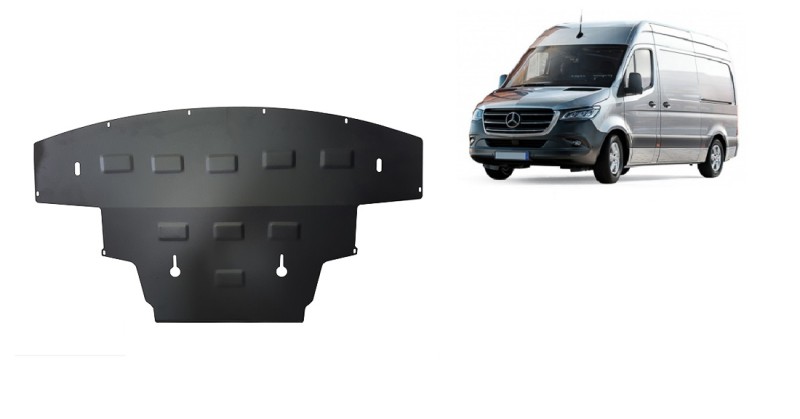 Plieninė variklio apsauga Mercedes Sprinter-RWD (2018-2026)