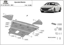 Plieninė variklio apsauga Hyundai Elantra (2021-2026)