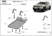 Aliumininė diferencialo apsauga Dacia Duster 4x4 (2024-2026)