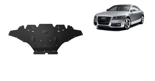 Plieninė variklio apsauga Audi A5, benzinas (2008-2016) Plieninė variklio apsauga Audi A5, benzinas (2008-2016)