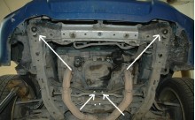 Plieninė variklio apsauga Subaru Forester 2 (2002-2008)