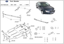 Plieninė variklio apsauga Ford Mondeo 3 (2000-2007)