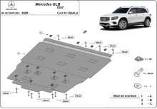 Stalowa Osłona pod silnik aluminium Mercedes GLB (2020-2026)