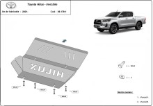 Plieninė radiatoriaus apsauga Toyota Hilux Invincible (2021-2026)