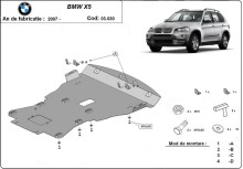 Plieninė variklio apsauga BMW X5 (2007-2013)