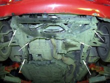 Plieninė variklio apsauga Mercedes A-Classe W168 (1997-2004)