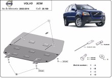 Plieninė variklio apsauga Volvo XC90 (2002-2014)