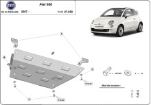 Plieninė variklio apsauga Fiat 500 (2007-2026)