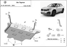 Plieninė variklio apsauga VW Tayron (2018-2026)
