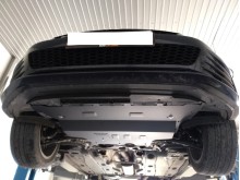Plieninė variklio apsauga VW Golf 7 - mechaninė pavarų dėžė (2012-2020)
