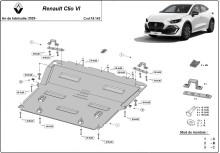 Plieninė variklio apsauga Renault Clio 6 (2025-2026)