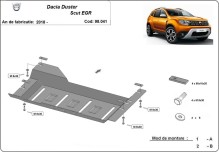 Plieninė EGR apsauga Dacia Duster (su Start-Stop sistema) (2018-2020)
