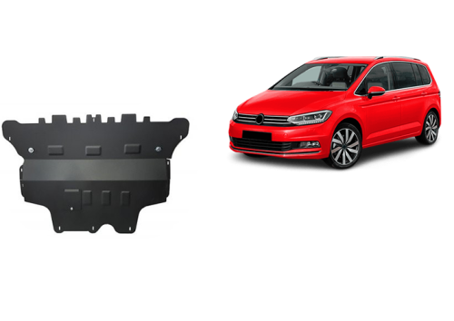 Plieninė variklio apsauga VW Touran - automatinė pavarų dėžė (2015-2026)