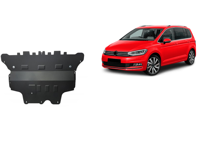 Plieninė variklio apsauga VW Touran - automatinė pavarų dėžė (2015-2026)