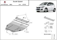 Plieninė variklio apsauga Suzuki Splash an (2009-2016)