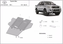 Plieninė pavarų dėžės ir DPF filtro apsauga Toyota Hilux (2004-2015)