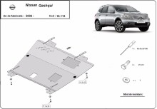 Plieninė variklio apsauga Nissan Qashqai (2006-2013)