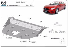 Plieninė variklio apsauga Mazda Atenza (2013-2026)