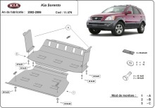Plieninė variklio apsauga Kia Sorento (2001-2006)
