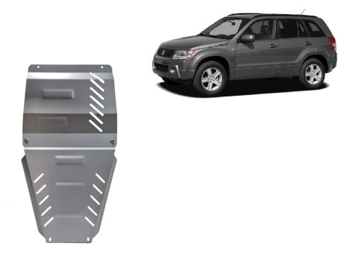 Aliumininė pavarų dėžės ir reduktoriaus apsauga Suzuki Grand Vitara 2 (2005-2019)