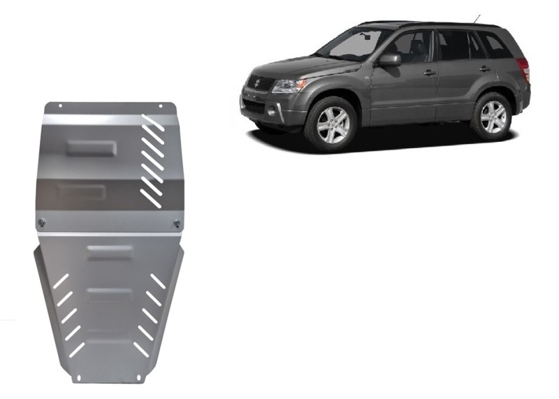 Aliumininė pavarų dėžės ir reduktoriaus apsauga Suzuki Grand Vitara 2 (2005-2019)