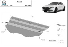 Plieninė variklio apsauga Mazda 3 (2019-2026)