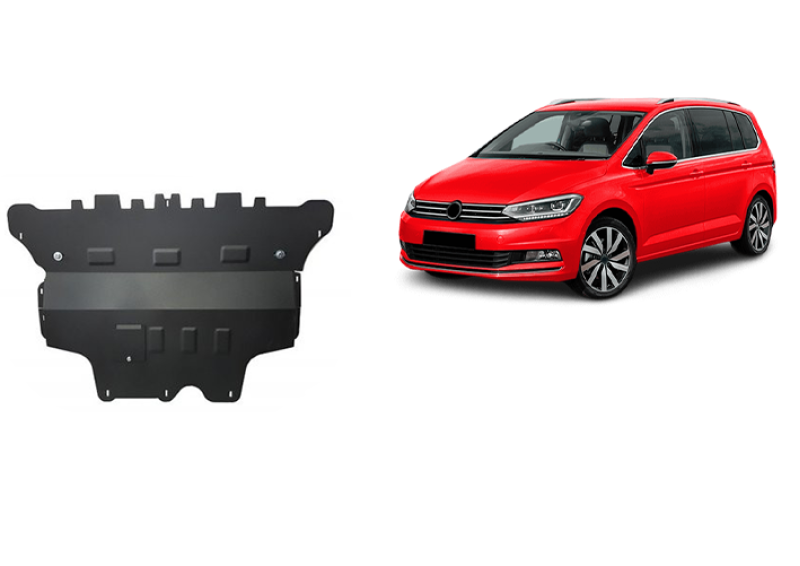 Plieninė variklio apsauga VW Touran - mechaninė pavarų dėžė (2015-2026)