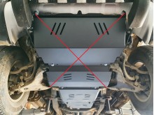 Plieninė pavarų dėžės apsauga Mitsubishi Pajero Sport 2 (2008-2016)