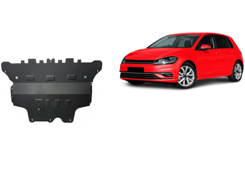 Plieninė variklio apsauga VW Golf 7 - automatinė pavarų dėžė (2012-2019) Plieninė variklio apsauga VW Golf 7 - automatinė pavarų dėžė (2012-2019)