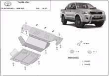 Plieninė variklio apsauga Toyota Hilux (2004-2015)