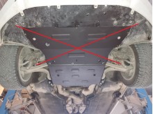 Plieninė pavarų dėžės apsauga Audi A4 B9 (2016-2026)