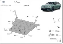 Plieninė variklio apsauga VW Passat (2024-2026)